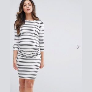 ASOS Maternity stripe bodycon dress